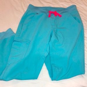Neon Blue Figs Zamora Joggers